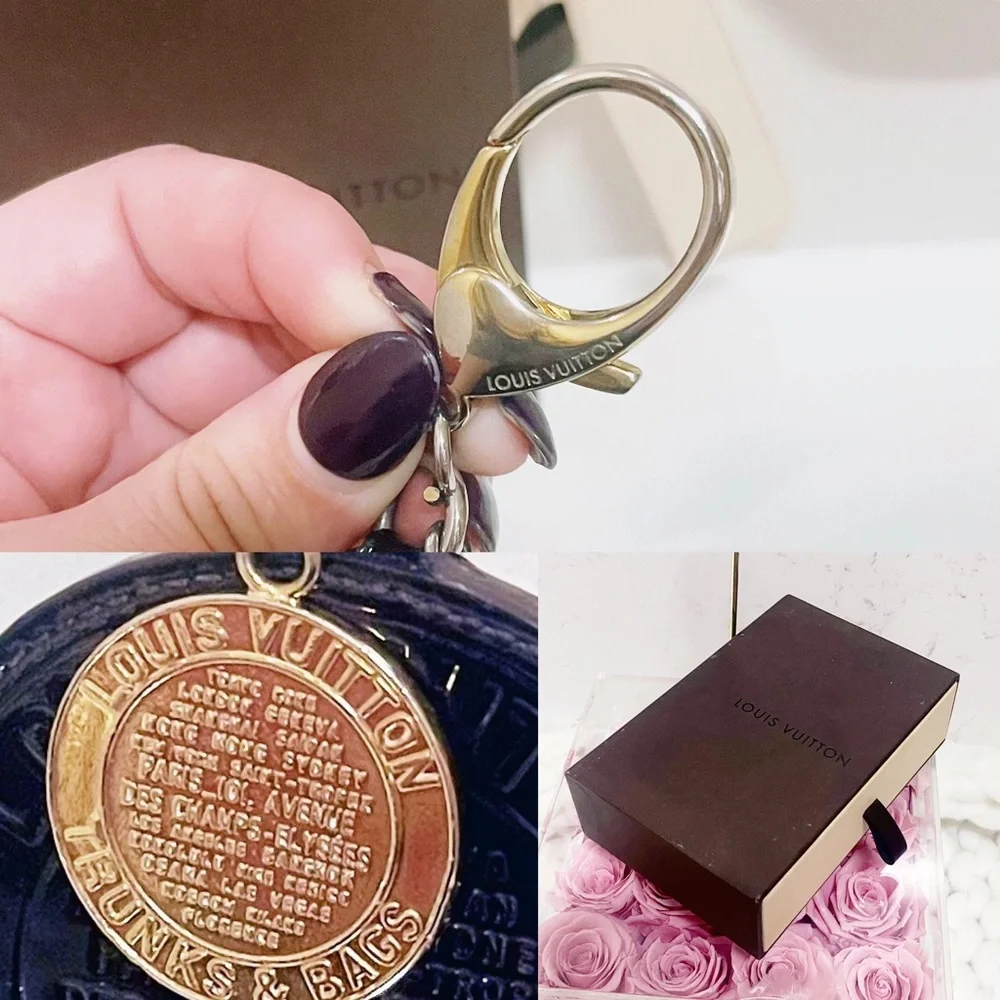 Authentic Louis Vuitton Rare Limited Edition Vernis Round Porte Cles Bag Charm - Picture 12 of 12